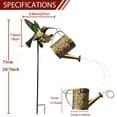 thumbnail image 5 of Hummingbird Watering Can Solar Light, IP65 Waterproof Color Changing LED Solar Stake Lights for Outdoor Spring Summer Garden Yard Patio Decor, 5 of 7