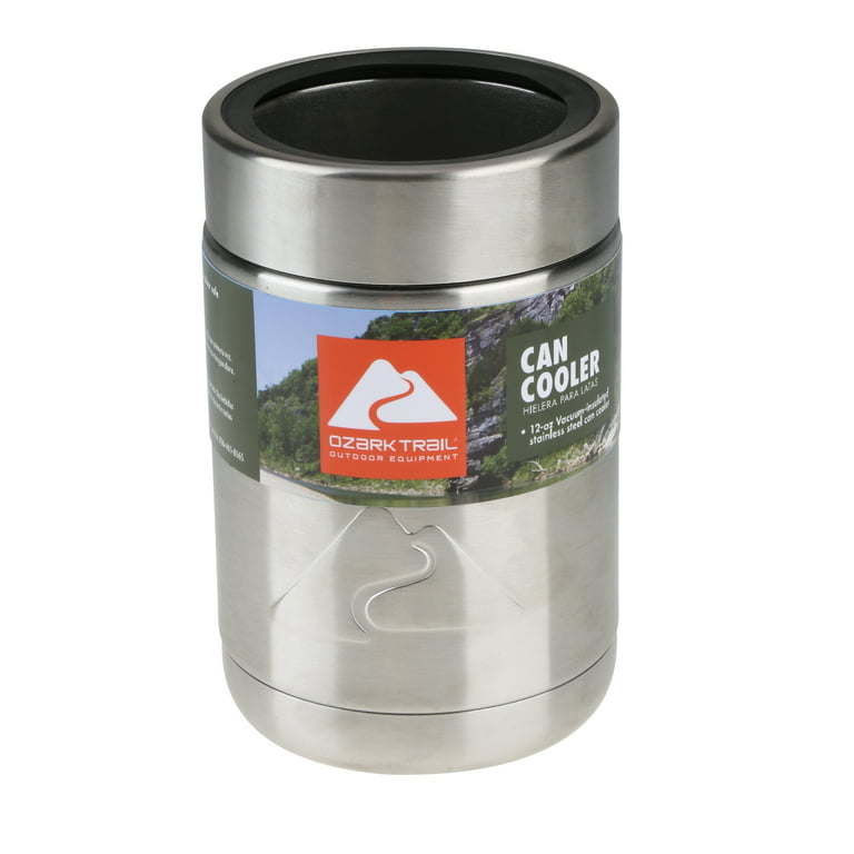 Ozark Trail 12 oz Vacuum Insulated Stainless Steel Can Cooler with