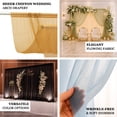 thumbnail image 3 of Efavormart Sheer Wedding Arch Drape 10ft × 10ft Beige – Backdrop Curtain Panel with Rod Pocket, 3 of 5
