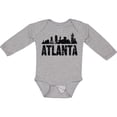thumbnail image 3 of Inktastic Atlanta Skyline Grunge Boys or Girls Long Sleeve Baby Bodysuit, 3 of 5