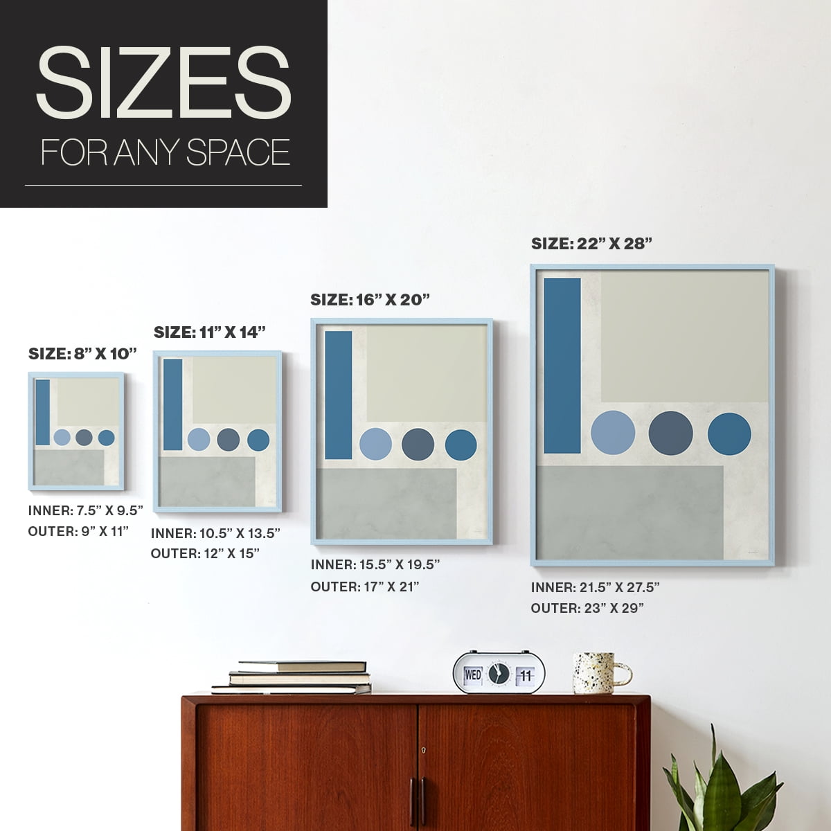 Stars Align II in Paper Solid Wood 8 x 10 Framed Print