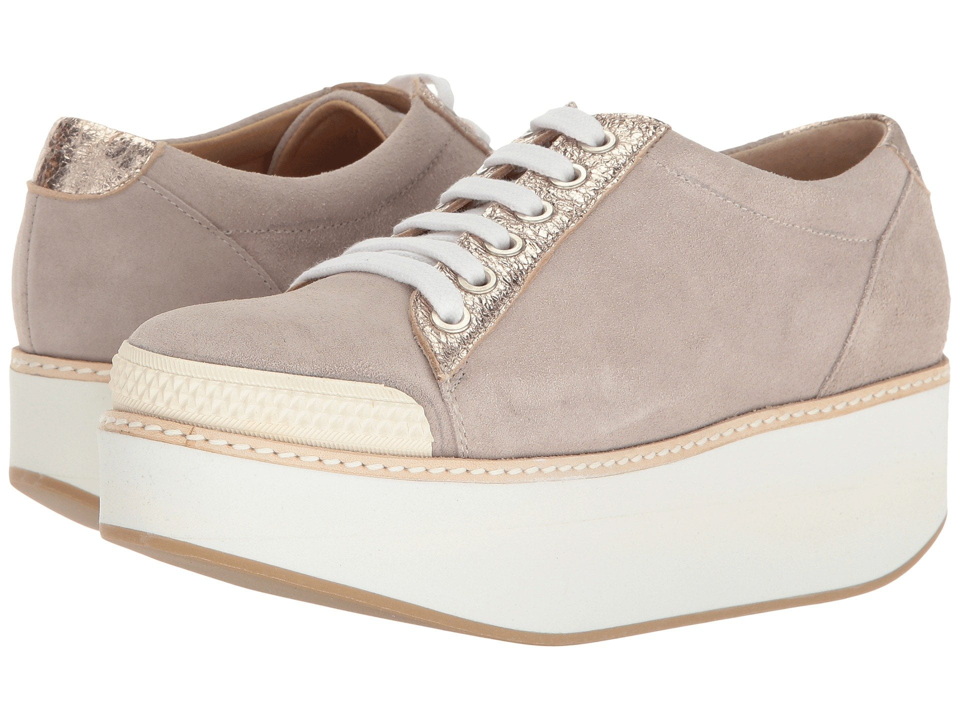 rose gold platform sneakers
