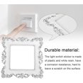 thumbnail image 2 of 4 Pcs Light Switch Stickers Luxury Stickers for Light Switches 155mm/90mm Vintage Style Stickers White Luxury Flower Light Switch Covers for Light Switch Decoration, 2 of 5