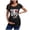 Black, variant on Women's T-Shirt Skeleton Baby Graphic Crew Neck Short Sleeve Maternity Casual Festival Tee Top