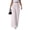 Pink, variant on Yifymode Womens Striped Wide Leg Palazzo Pants High Waisted Elastic Casual Lounge Trousers with Pockets,Pink S