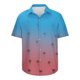 thumbnail image 5 of Blusa y camisa de manga corta con cuello vuelto Camisa casual para hombre Camisa de bolos vintage de manga corta Camisas de verano de playa cubana Camisa con botones Blusa para hombre Poliéster, 5 of 5