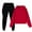 Red, variant on ATOGUTA Girls Sweatsuits 2 Piece Set Print Crop Sweatshirt Hoodie Sports Pants Girl Fall Winter Clothing Set Size 3T-14, Black