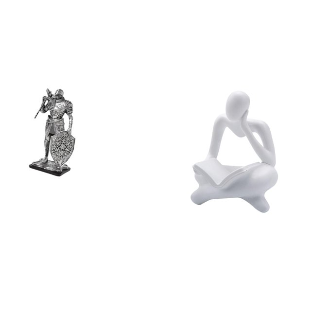 Figura de escritorio,Estatua de caballero,estatuilla,escultura,artesanía,decoración de escritorio,Figura de lector abstracto,Estatua de pensador
