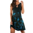 thumbnail image 2 of Womens Sleeveless Dresses Plus Size Printed Comfortable Loose Casual Dress, 2 of 4