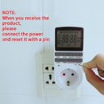 thumbnail image 3 of Electronic Digital Timer Switch EU US BR Plug Kitchen Timer Outlet 230V Programmable Timing Socket British regulatory, 3 of 5