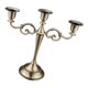thumbnail image 4 of Candelabro de tres brazos de estilo europeo para decoración de bodas y cenas Bronce, 4 of 6
