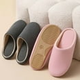 thumbnail image 4 of HNMKIU Gentle Indoor Slippers with Quiet Sole Cozy Home Footwear for Couples Soft Cushioned Everyday Comfort 02_Pink,8, 4 of 4