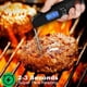 thumbnail image 5 of 2X Termómetro de Carne de Lectura Instantánea para Asar y Cocinar, Termómetro Resistente Al Agua con Retroiluminación y Calibración - Negro, 5 of 5