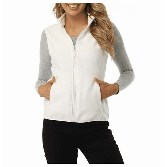 Outdoor Ventures Women's Polar Fleece Zip Vest Outerwear with Pockets,Warm Sleeveless Coat Vest 