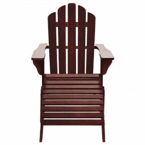 vidaXL Adirondack Chair Patio Adirondack Chair with Ottoman Solid Wood Fir