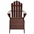 thumbnail image 5 of vidaXL Adirondack Chair Patio Adirondack Chair with Ottoman Solid Wood Fir, 5 of 27