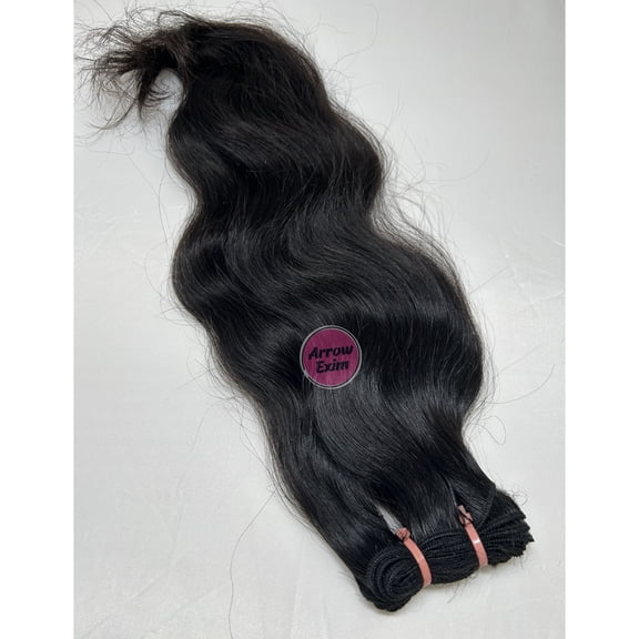 Natural Body Wave Human Hair Bundles | Unprocessed Hair, Soft Texture Natural Human Hair made with a real natural color For Women (16 inch | Body Wavy Bundles)