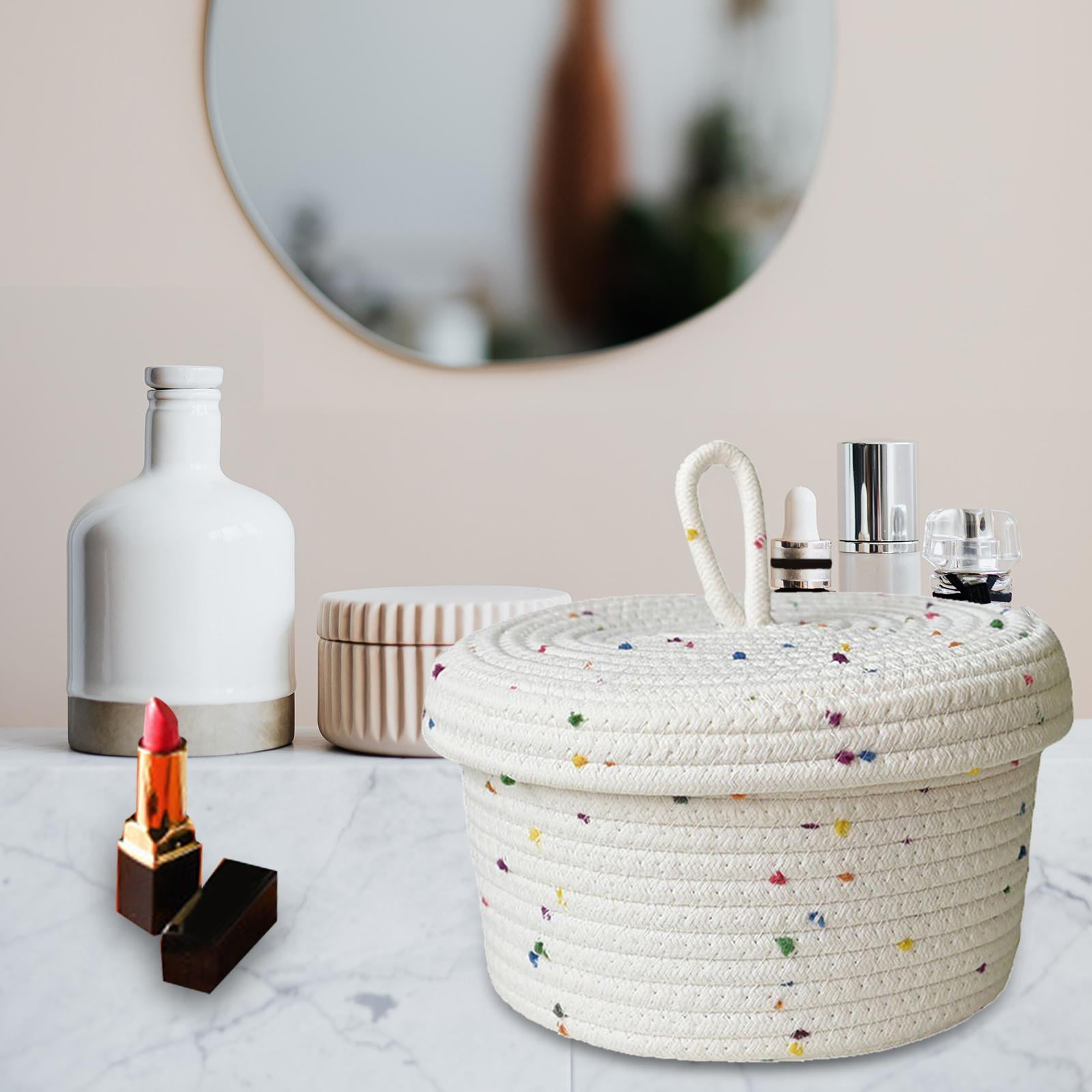 OtterPets Panier à Jouets Pour Chien, Poubelle à Jouets Pour Chien Faite à La Main, Organisateur En Forme D'os Pour Animaux De Compagnie, Boîte De Rangement Pour Chat (corde En Coton, 43,2