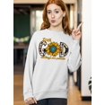 thumbnail image 2 of With God All Things Are Possible Easter Matthew 19:26 Christian Bible Verse Crewneck Sweatshirt, M, White, 2 of 5