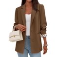 thumbnail image 5 of Blazer PRETTYGARDEN Mujer Frente Abierto Forro Leopardo Marrón M, 5 of 5