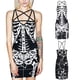 thumbnail image 1 of TRKIYQC Vestido Sin Mangas para Mujer con Estampado De Hueso De Calavera, Tirantes Cruzados Versión Flaca Ropa De Verano De Halloween TRKIYQC casual, 1 of 6
