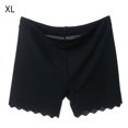 thumbnail image 1 of Calzoncillos para mujer Bragas de talla grande de seda de hielo Calzoncillos tipo bóxer de seguridad transpirables Ropa interior de lencería, Negro, XL Monstrate AP001217-04B, 1 of 7