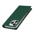 thumbnail image 4 of SaniMore Wallet Case for iPhone 14 Pro 6.1" 2022, Wrist Strap Flip Kickstand Card Slots Genuine PU Leather Shockproof TPU Shell Anti-fall Full-body Protective Cover For iPhone 14 Pro, Green, 4 of 9