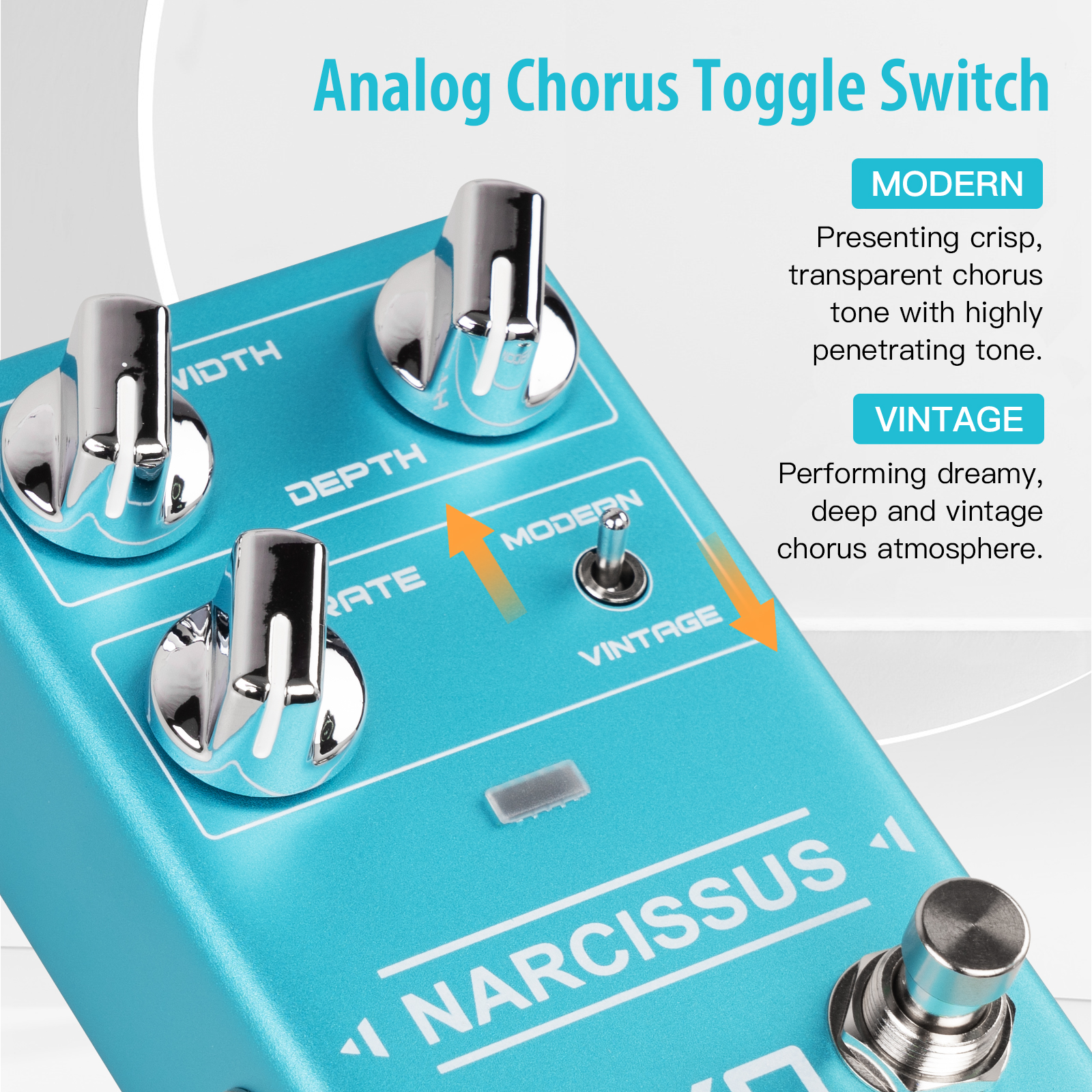 JOYO R-22 Chorus Guitar Effect Pedal Multiple Chorus Effects Modern/Vintage True Bypass