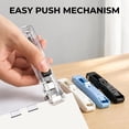 thumbnail image 4 of Dusknt Zip Clip for Paper, Push Stapler with Reusable Clips, No Hole Binding Tool, Handheld Paper Clam Clip Dispenser for Documents Studant Test Papers, 4 of 9