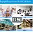 thumbnail image 5 of Indoor Hygrometer Thermometer Humidity Gauge Meter Fahrenheit Celsius Switchable 4 Pack, 5 of 5