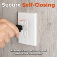thumbnail image 5 of 4-Pack Self-Closing Outlet Covers for Baby Proofing, 5 of 7