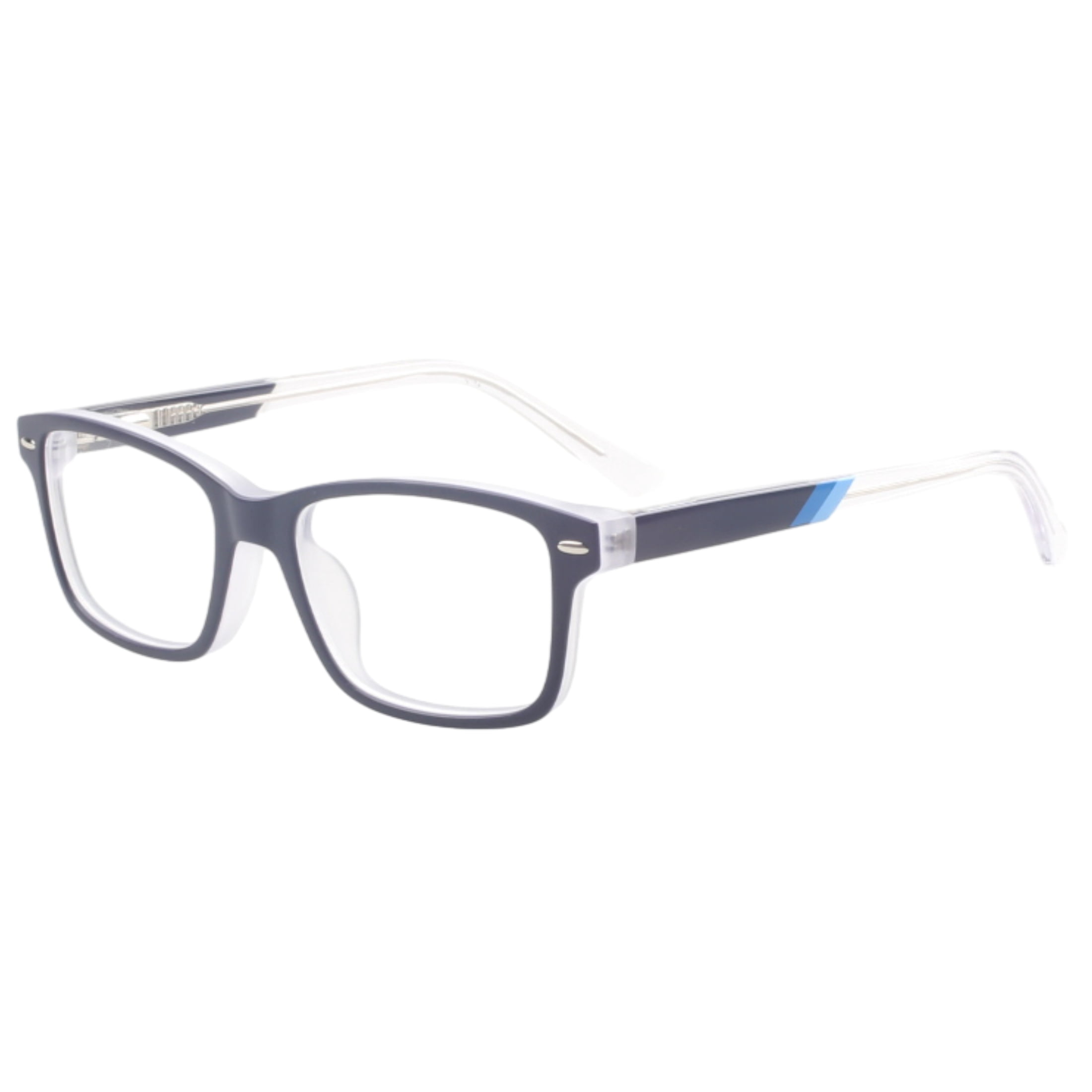 Youth Jackson Rx'ble Eyeglasses with Case, Navy Crystal