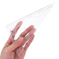 thumbnail image 3 of MLINS 2 Pcs Square Tube Drafting Triangle Board Student 22.90X11.40X0.20CM Transparent, 3 of 8