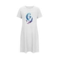 thumbnail image 5 of Taylonsss Clearance Women's Oversized Short Nightgown Fashion Chest Print Short Sleeve Nightdress, 5 of 7