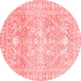 thumbnail image 1 of Ahgly Company Machine Washable Indoor Round Oriental Red Traditional Area Rugs, 6' Round, 1 of 4