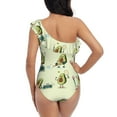 thumbnail image 5 of Easygdp Avocado for Exercise Women's One Shoulder Ruffle Monokini Bathing Suits with Removable Chest Pad, Quick Drying - X-Large, 5 of 8