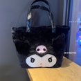thumbnail image 1 of Sanrio-Bolso de felpa Pochacco Cinnamoroll para niña y estudiante, bolsa de hombro Kawaii de estilo japonés con dibujos animados, Pompón, Purin, 1 of 4