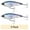 Blue, variant on Yo-Zuri 2 3/4" 3D Inshore Twitchbait Hard Bait Lure, Silver Black