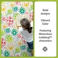 thumbnail image 2 of Miraculous Ladybug Repeat Badges White 6' x 9' Multi Area Rug by Well Woven, 2 of 5