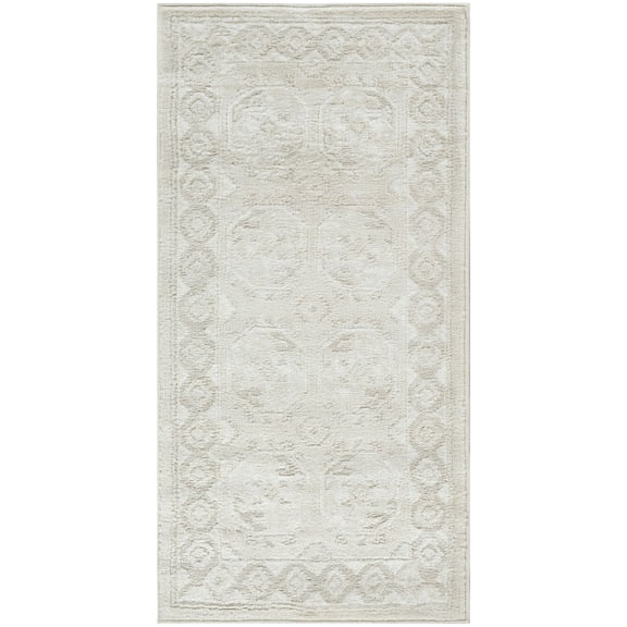 Nourison Dekor 2' x 4' Ivory Beige Vintage Indoor Rug