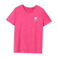thumbnail image 3 of Camiseta de verano para mujer, ropa de calle, camiseta básica simple a la moda para acampar en la playa S, 3 of 7