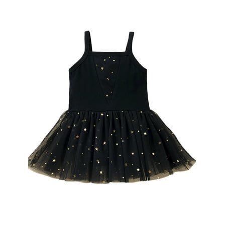 

uukiA Infant 0-12Months Baby Girl Mesh Star Strappy Sleeve Sleeveless Romper