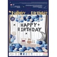 Moon Shape Star Mxdfafa Balloon Set Blue and White Birthday Theme Latex Star Moon ...