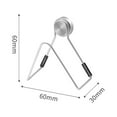 thumbnail image 1 of Magnetic Kitchen Sponge Holder Drain Rack Stainless Sink Sponge Rust Proof Steel Durable Detachable 6cmx3cmx6cm, 1 of 8