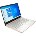 thumbnail image 2 of HP 14-DQ0004 14" 4GB 64GB Intel Celeron N4020 X2 1.1GHz Win10, Rose Gold, 2 of 3