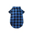 thumbnail image 4 of 1pc Polyester Checked Collar Bow Shirt Suit Wedding Dress For Large, Medium, Small Pets, 4 of 5
