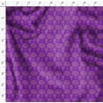 thumbnail image 4 of Soimoi Purple Velvet Fabric Leaves & Tree Print Sewing Fabric Yard 60 Inch Wide, 4 of 5