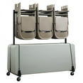 thumbnail image 4 of AdirOffice Table de Fête Pliante & Chaise Chariot Portable à Roulettes, 4 of 6
