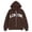 Brown, variant on Hoodies For UK 2026 Winter Jackets Oversized Hoodie Zip Up Longline Sweatshirts Casual Loose Long Sleeve Crewneck Pullover Fall Cloth Fashion Plus Size Beige XXL