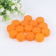 thumbnail image 3 of 100pcs Plastic Drink Bottle Covers Colorful Spring Water Bottle DIY Caps (Orange), 3 of 8